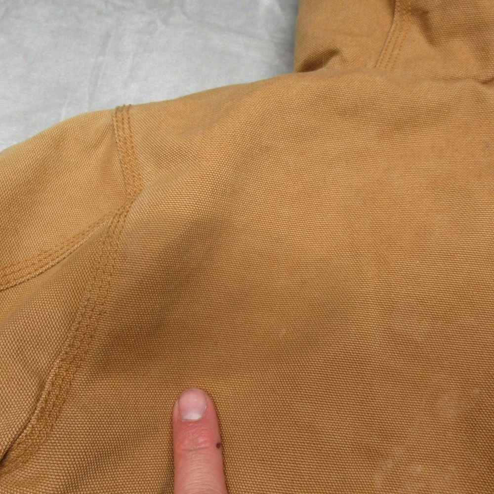 Carhartt Jacket Kids XXS Brown Canvas Hood Insulated Outdoor‎ Winter WARM Canvas